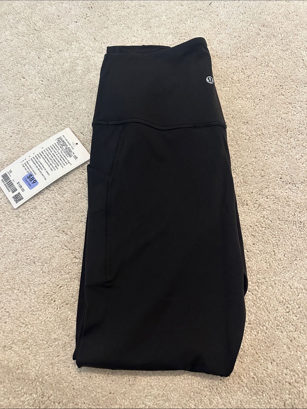 lululemon athletica Black align pant 28” *pockets